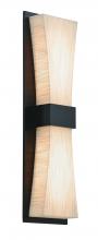 AFX Lighting, Inc. ADS051914LAJUDES-JT - Aberdeen LED Sconce - Espresso Finish - Jute Shade