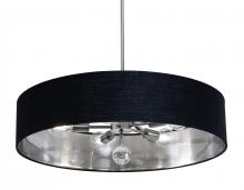 AFX Lighting, Inc. CLNP30MBSN-BKSL - Celine Pendant 30'' Medium Base SN - BKSL shade