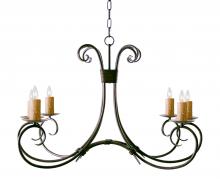 2nd Avenue Designs White 115240 - 36" Long Elon 6 Light Oblong Chandelier