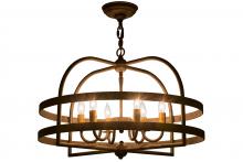 2nd Avenue Designs White 115278 - 22"W Aldari 6 LT Chandelier