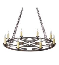 2nd Avenue Designs White 116245 - 42" Wide Ashley 8 Light Chandelier