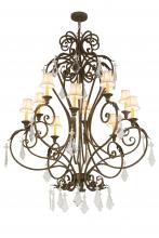 2nd Avenue Designs White 120429 - 48"W Josephine 10 LT Chandelier