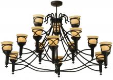 2nd Avenue Designs White 120749 - 58" Wide Aspen 15 Light Chandelier