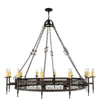 2nd Avenue Designs White 142552 - 72"W Toscano 12 LT Chandelier