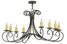 2nd Avenue Designs White 146659 - 48"L Elon 8 LT Oblong Chandelier