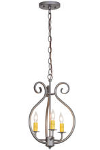 2nd Avenue Designs White 152814 - 12"W Easton 3 LT Pendant