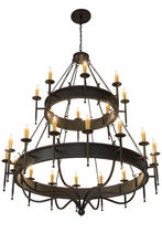 2nd Avenue Designs White 153295 - 72" Wide Marta 24 Light Two Tier Chandelier