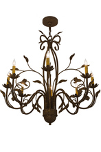 2nd Avenue Designs White 162407 - 36"W Bordeaux 8 LT Chandelier