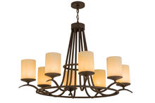 2nd Avenue Designs White 165224 - 48" Long Octavia 8 LT Oblong Chandelier