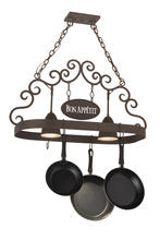 2nd Avenue Designs White 166218 - 34"L Bon Appetit 2 LT Pot Rack