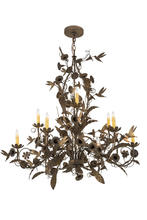 2nd Avenue Designs White 174872 - 36"W Le Printemps 9 LT Chandelier