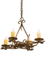 2nd Avenue Designs White 189728 - 28"L Elianna 4 LT Oblong Chandelier