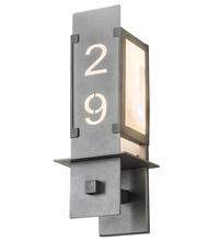 2nd Avenue Designs White 190823 - 6.5" Wide Personalized Estructura Wall Sconce