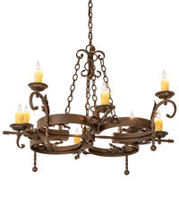 2nd Avenue Designs White 199184 - 42" Wide Andorra 8 Light Chandelier