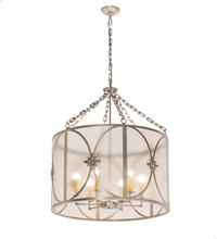 2nd Avenue Designs White 200430 - 30" Wide Penelope 6 Light Pendant