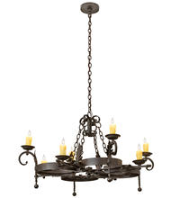 2nd Avenue Designs White 204195 - 42" Wide Andorra 8 Light Chandelier