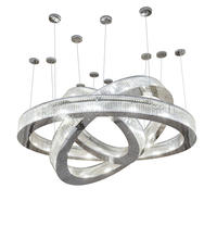 2nd Avenue Designs White 222595 - 90" Wide Beckam 3 Ring Chandelier