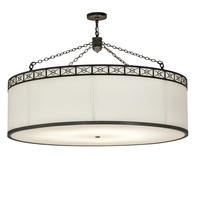 2nd Avenue Designs White 228932 - 54" Wide Cilindro Circle X Pendant