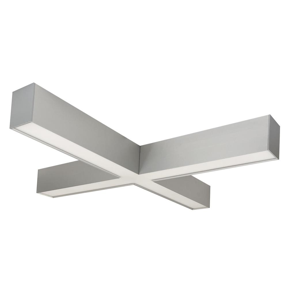 "X" Shaped L-Line LED Indirect/Direct Linear, 6028lm