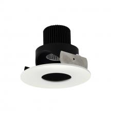 Nora NIO-4RPHA27QBMPW - 4" Iolite LED Round Adjustable Pinhole, 10-Degree Optic, 800lm / 12W, 2700K, Black Pinhole /