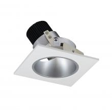 Nora NIO-4SD50XHW - 4" Iolite LED Square Adjustable Reflector with Round Aperture, 800lm / 14W, 5000K, Haze