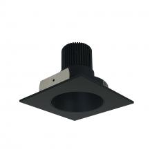 Nora NIO-4SNDC27QBB - 4" Iolite LED Square Reflector with Round Aperture, 10-Degree Optic, 800lm / 12W, 2700K, Black