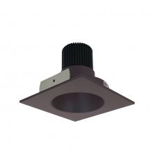 Nora NIO-4SNDC50XBZ - 4" Iolite LED Square Reflector with Round Aperture, 800lm / 14W, 5000K, Bronze Reflector /