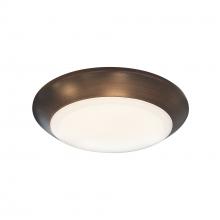 Nora NLOPAC-R6T2427BZ - 6" AC T24 Opal LED Surface Mount, 1050lm / 16W, 2700K, Bronze finish