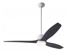 Modern Fan Co. ARB-GW-54-EB-870-CC - Arbor DC Fan; Gloss White Finish; 54" Ebony Blades; 17W LED; Wall/Remote Combo Control