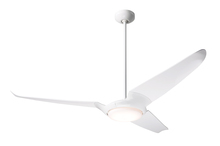 Modern Fan Co. IC3-GW-56-DK-570-CC - IC/Air (3 Blade ) Fan; Gloss White Finish; 56" Dark Blades; 20W LED; Wall/Remote Combo Control