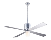 Modern Fan Co. LAP-GV-50-BK-552-002 - Lapa Fan; Galvanized Finish; 50" Black Blades; 17W LED; Fan Speed and Light Control (3-wire)