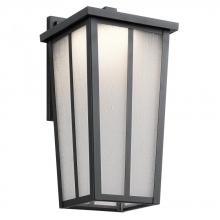 Kichler 49623BKTLED - Amber Valley 15" LED Wall Light Textured Black