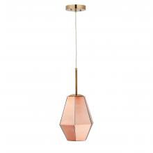 Carro USA P-G2730011A3 - CARRO HOME Taurus Jewel Tone Glass Pendant Light – Sparkling Bronze