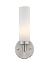 Livex Lighting 10103-91 - 1 Light Brushed Nickel Wall Sconce