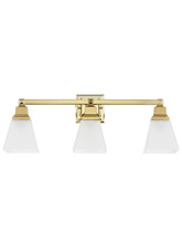 Livex Lighting 1033-02 - 3 Light Polished Brass Bath Light
