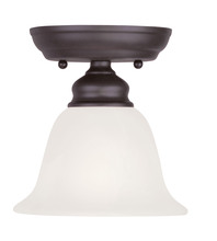 Livex Lighting 1350-07 - 1 Light Bronze Ceiling Mount