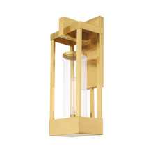 Livex Lighting 20993-12 - 1 Lt Satin Brass Outdoor Wall Lantern