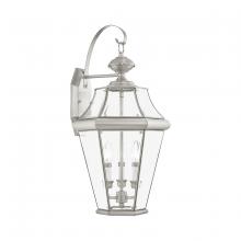 Livex Lighting 2361-91 - 3 Light BN Outdoor Wall Lantern