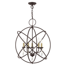 Livex Lighting 40905-07 - 5 Lt Bronze Chandelier