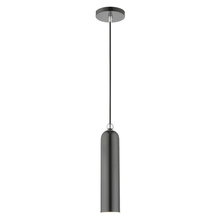 Livex Lighting 46751-96 - 1 Lt Shiny Dark Gray Pendant