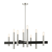 Livex Lighting 49998-91 - 8 Lt Brushed Nickel Chandelier