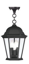 Livex Lighting 7564-04 - 3 Light Black Chain Lantern