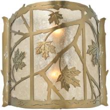 Meyda Green 111643 - 15"W Maple Leaf Wall Sconce