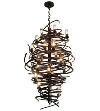 Meyda Green 117475 - 30"W Centric 18 LT Chandelier