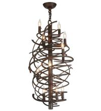 Meyda Green 117938 - 24"W Cyclone 13 LT Chandelier