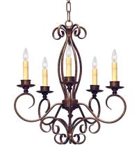 Meyda Green 120247 - 22" Wide Elisha 5 Light Chandelier