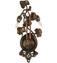 Meyda Green 12033 - 7"W Pond Lily 2 LT Wall Sconce Hardware