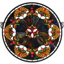 Meyda Green 127106 - 18"W X 18"H Middleton Stained Glass Window