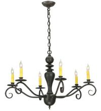 Meyda Green 127878 - 33" Wide Emory 6 Light Chandelier