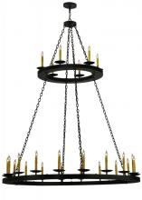 Meyda Green 133121 - 60" Wide Loxley 24 LT Two Tier Chandelier